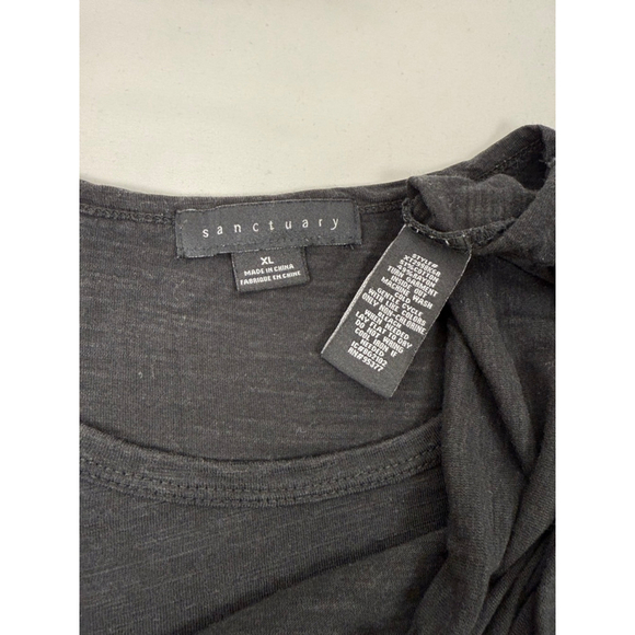 Women's Sanctuary T-Shirt Black Size XL - Picture 5 of 6